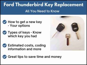 Ford Thunderbird key replacement - All you need to know