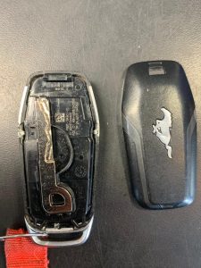 Ford key fob emergency key used to unlock the doors in case the battery dies