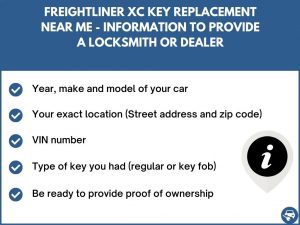 Freightliner XC key replacement service near your location - Tips