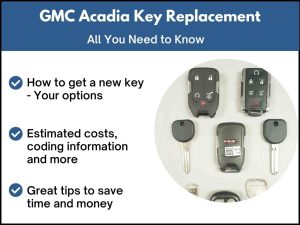 GMC Acadia key replacement - All you need to know