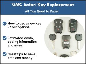 GMC Safari key replacement - All you need to know