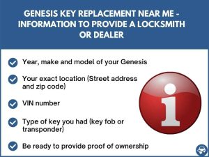 Locksmith for Genesis cars near me - Tips to mention