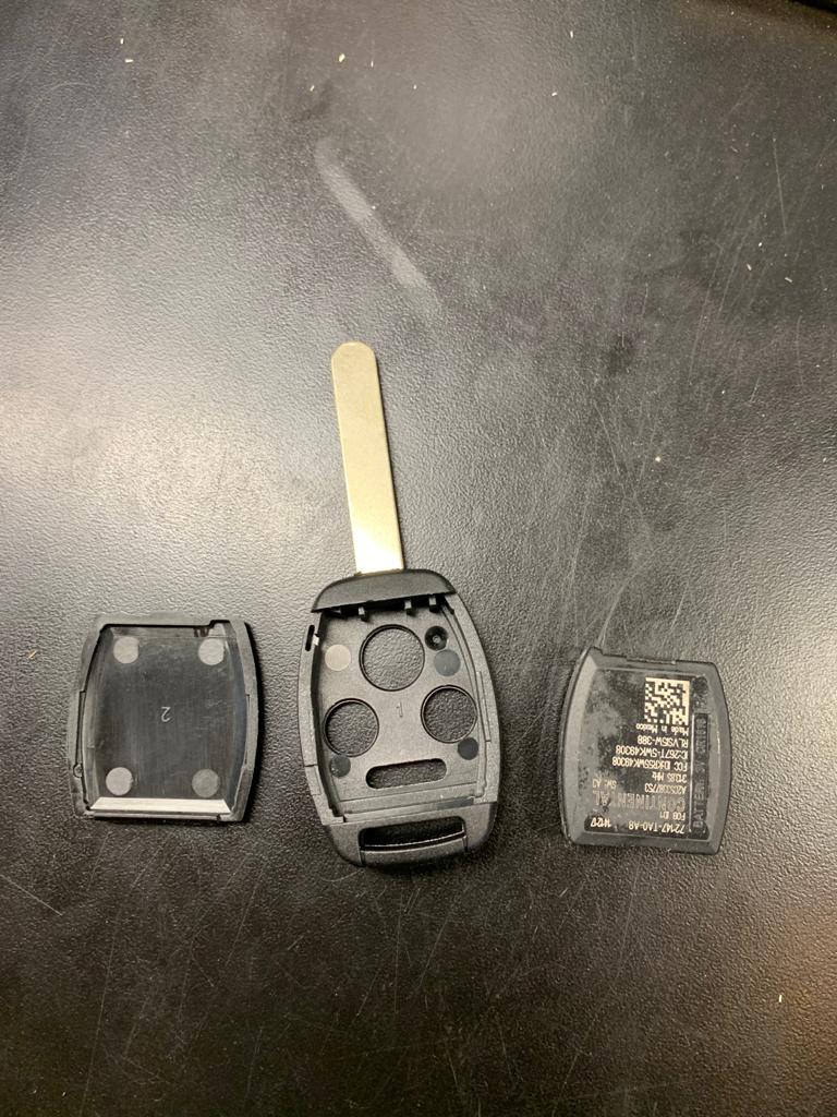 High security transponder key broken parts