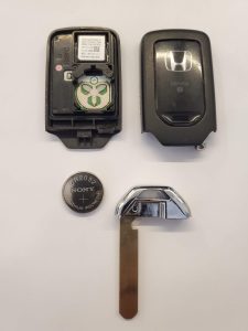 An inside look of key fob and battery replacement