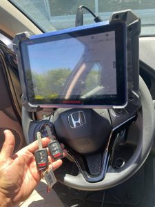 All Honda HR-V key fobs and transponder keys must be coded with the car on-site