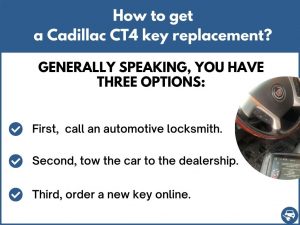 How to get a Cadillac CT4 replacement key