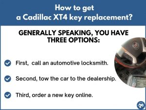 How to get a Cadillac XT4 replacement key