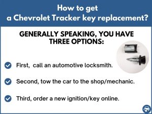 How to get a Chevrolet Tracker replacement key