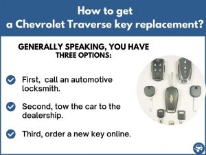 How to get a Chevrolet Traverse replacement key
