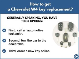 How to get a Chevrolet W4 replacement key
