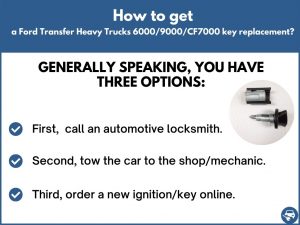 How to get a Ford Transfer 6000/9000/CF7000 replacement key