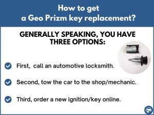 How to get a Geo Prizm replacement key