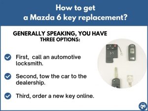 How to get a Mazda 6 replacement key