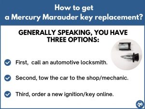How to get a Mercury Marauder replacement key