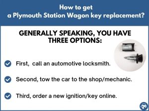 How to get a Plymouth Station Wagon replacement key