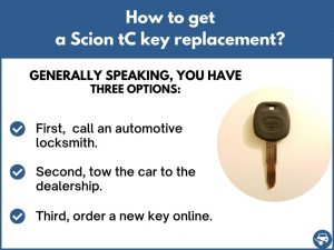 How to get a Scion tC replacement key