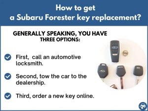How to get a Subaru Forester replacement key