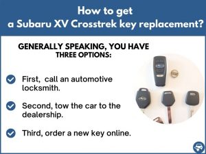 How to get a Subaru XV Crosstrek replacement key