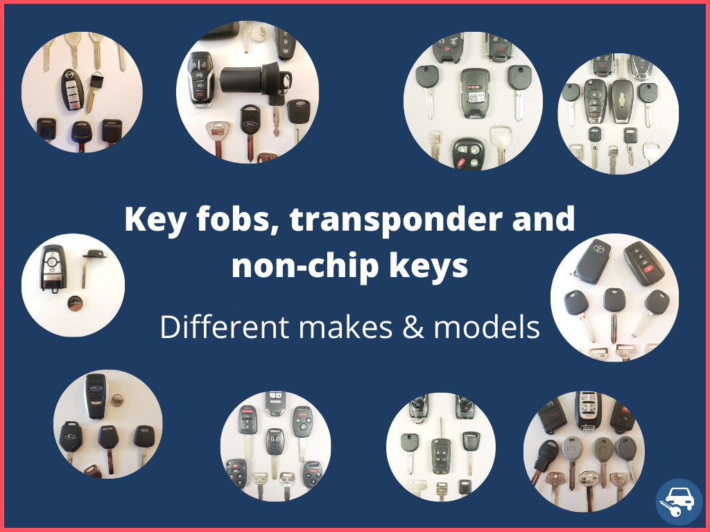 Variety of keys different makes and models