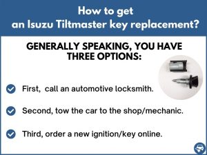  How to get an Isuzu Tiltmaster replacement key