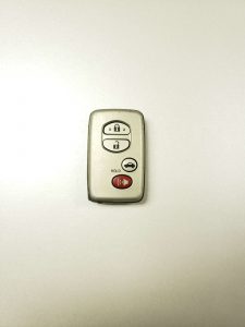Remote key fob for a Toyota Tacoma