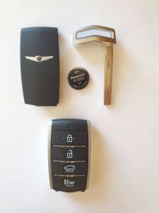 Genesis G70 remote key fob battery replacement information