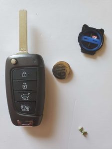 Battery replacement for Hyundai flip key