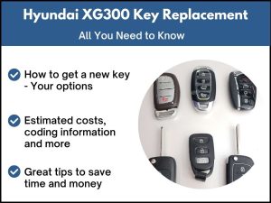 Hyundai XG300 key replacement - All you need to know