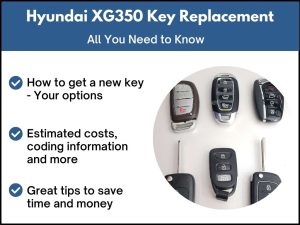 Hyundai XG350 key replacement - All you need to know