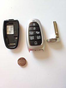 Hyundai Nexo key fob replacement - Emergency key and battery