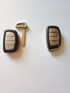 Genesis key fob and emergency key