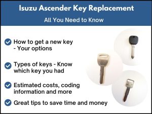 Isuzu Ascender key replacement - All you need to know