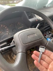 Isuzu replacement key - Cut on site by an automotive locksmith