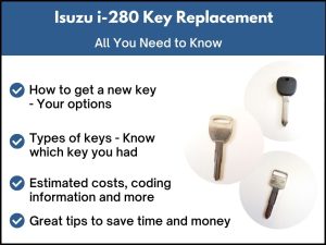 Isuzu i-280 key replacement - All you need to know
