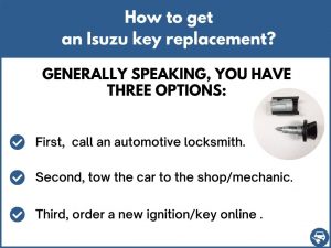 How to get an Isuzu key replacement
