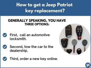 How to get a Jeep Patriot replacement key