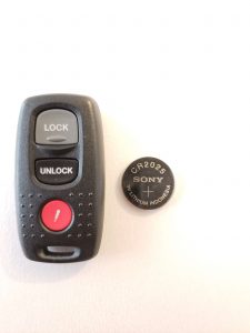 Mazda keyless entry remote and battery