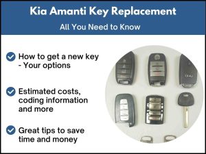 Kia Amanti key replacement - All you need to know