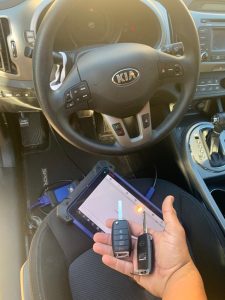 All Kia Borrego key fobs and transponder keys must be coded with the car on-site