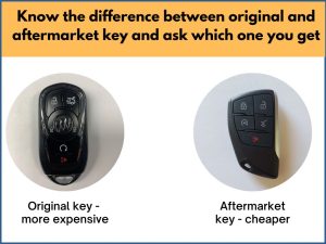 Original key vs aftermarket key