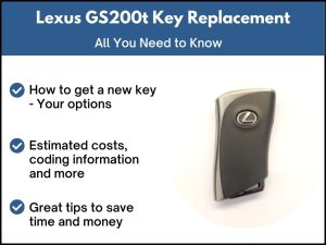 Lexus GS200t key replacement - All you need to know