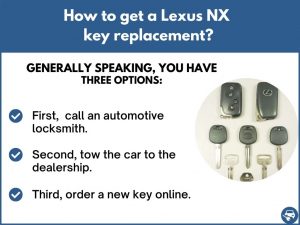 How to get a Lexus NX replacement key