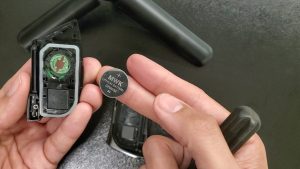An inside look of Lexus chip inside key fob - The chip must be coded to match your vehicle