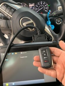 A mobile locksmith can program a new key at your location (Lexus)
