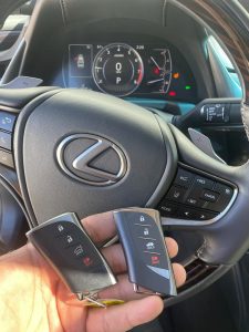 All Lexus key fobs and transponder keys must be coded with the car on-site