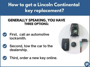 Lincoln Continental Key Replacement - What To Do, Options, Cost & More