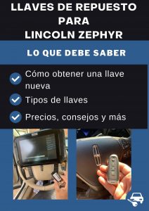 Llave de repuesto para Lincoln Zephyr - todo lo que necesita saber