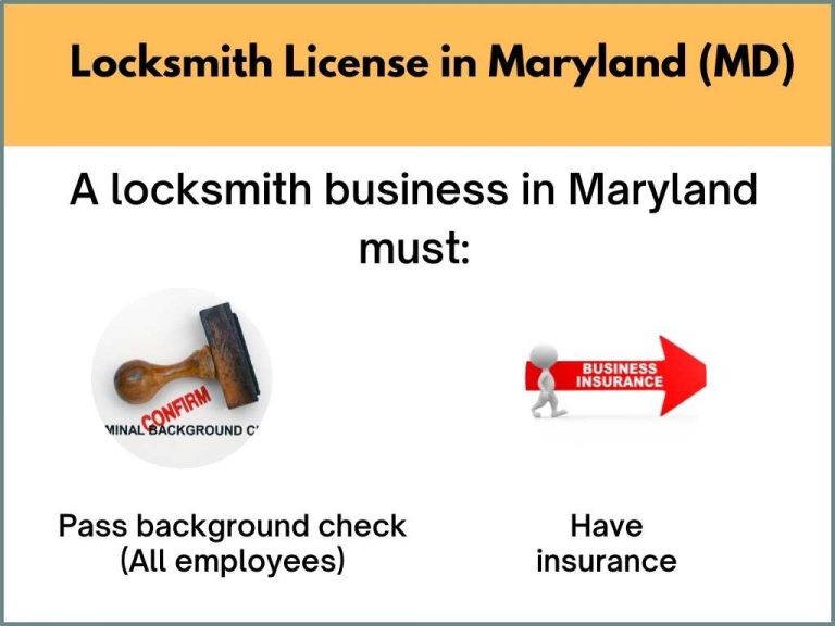Maryland locksmith license information