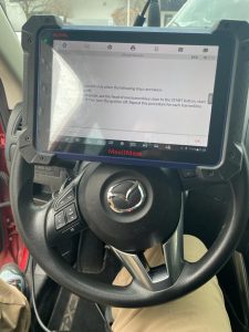 On-site coding service for Mazda key fob