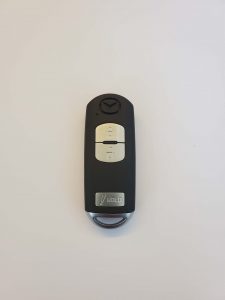 Remote key fob for a Mazda 3